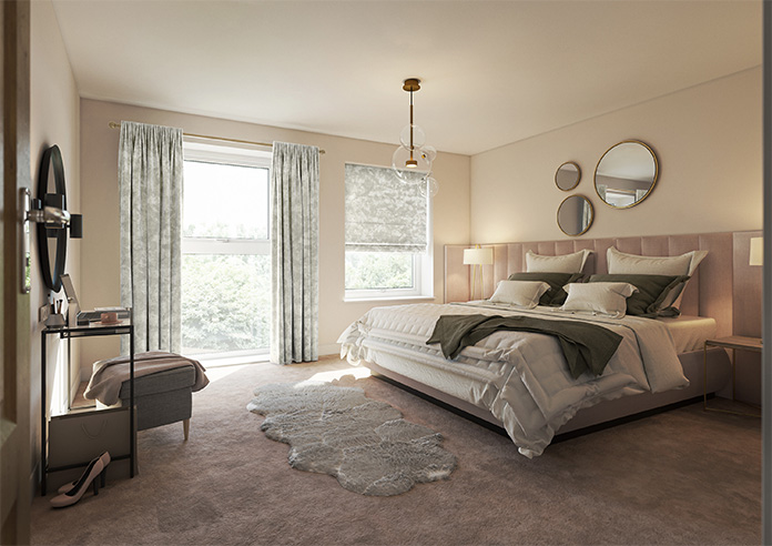 Crushed Velvet, Ivory - Made to Measure Curtains - Image 8